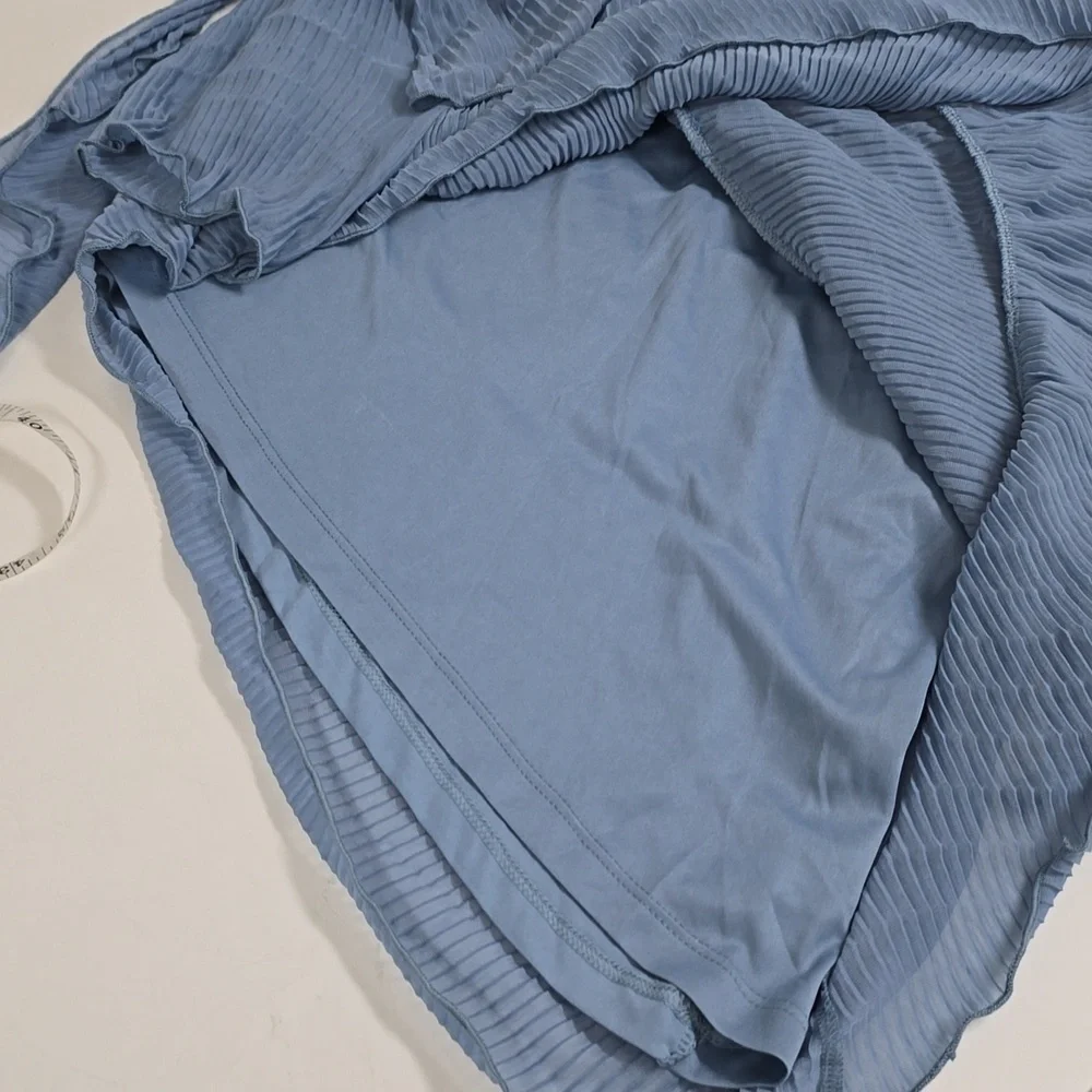 ZARA PLEATED ASYMMETRIC DRESS